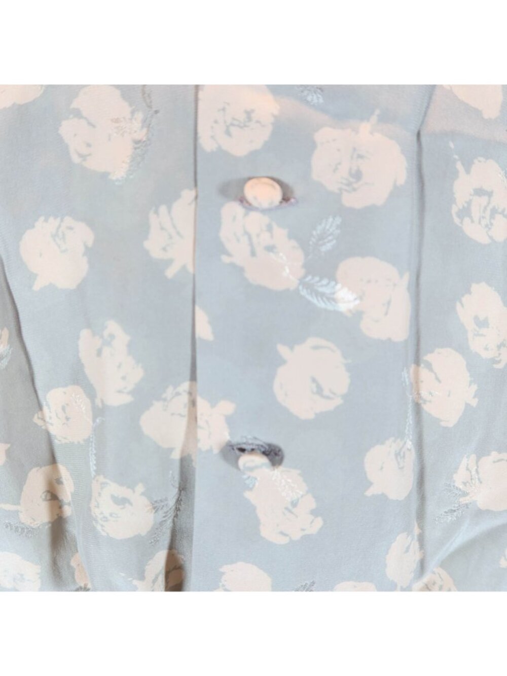 JERRI SHERMAN Vintage Silk Polka Dot Ruffle Neck & Cuff Secretary Blouse Size 4 - Picture 7 of 10